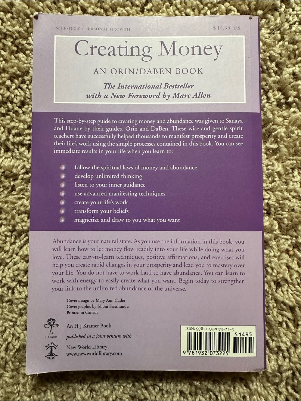 Creating Money: Attracting Abundance — Purple Paperback - Picture 2 of 8